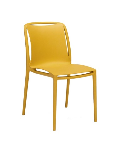 VELAIR: vendita online SEDIA VELAIR GIALLO OCRA IMPILABILE IN POLIPROPILENE GRANDSOLEIL in offerta