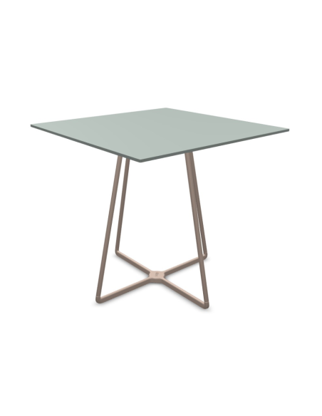 BASI TAVOLO: vendita online BASAMENTO ATOMO 4 GAMBE SCAB ALTEZZA 73 CM ALLUMINIO VERNICIATO CARAMELLO in offerta