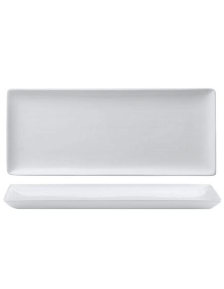 MEDINA: vendita online VASSOIO RETTANGOLARE MEDINA MORINI 36 X 15 CM BIANCO IN PORCELLANA in offerta