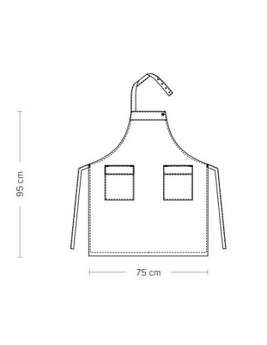 PATMOS: vendita online GREMBIULE PATMOS OLIVA UNISEX CON 2 TASCHE GIBLOR'S in offerta