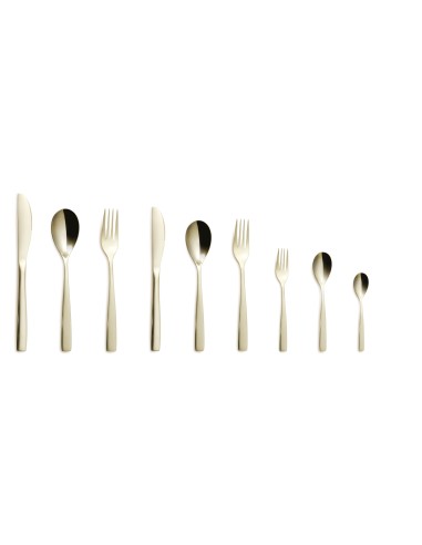 CUCCHIAI TAVOLA: vendita online SET 6 CUCCHIAIO TAVOLA BCN CHAMPAGNE COMAS 3 MM ACCIAIO INOX 18% in offerta
