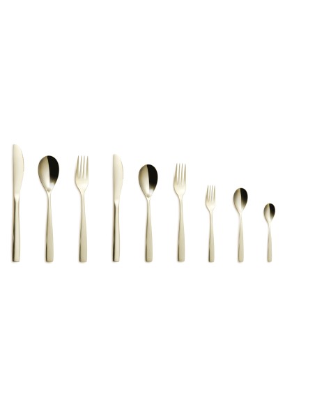 CUCCHIAI TAVOLA: vendita online SET 6 CUCCHIAIO TAVOLA BCN CHAMPAGNE COMAS 3 MM ACCIAIO INOX 18% in offerta