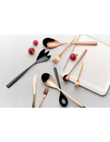 CUCCHIAI TAVOLA: vendita online SET 6 CUCCHIAIO TAVOLA BCN CHAMPAGNE COMAS 3 MM ACCIAIO INOX 18% in offerta