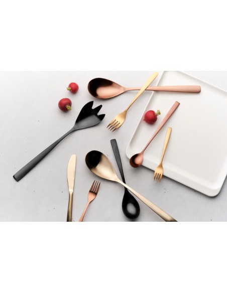 CUCCHIAI TAVOLA: vendita online SET 6 CUCCHIAIO TAVOLA BCN CHAMPAGNE COMAS 3 MM ACCIAIO INOX 18% in offerta