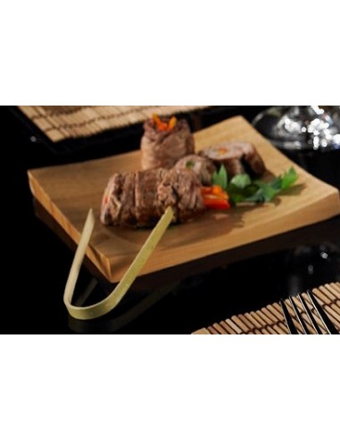 FINGER FOOD: vendita online SET 50 PINZA PER SUSHI LEONE 8 CM IN BAMBOO in offerta