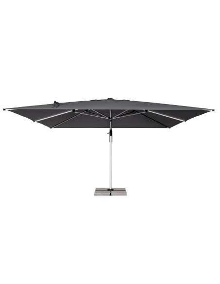 OMBRELLONI: vendita online OMBRELLONE ARIES 4X4 BRACCIO LATERALE IN ALLUMINIO TELO GRIGIO SCURO (NO BASE) in offerta
