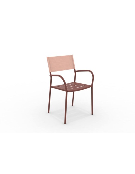 SEDIE-POLTRONE: vendita online VERA POLTRONA METALLO H.45CM CORALLO SCHIENALE TESSUTO OCRA in offerta