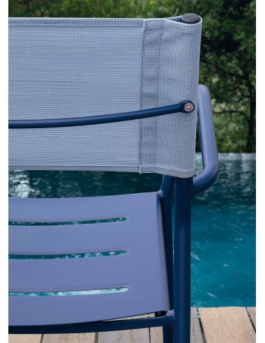 SEDIE-POLTRONE: vendita online VERA POLTRONA METALLO H.45CM LAGUNA SCHIENALE TESSUTO ICE CUBE in offerta