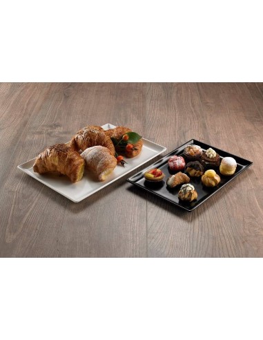 VASSOI-TAGLIERI: vendita online VASSOIO TOPAZIO BIANCO CM 30X20X2 IN MELAMINA LEONE in offerta