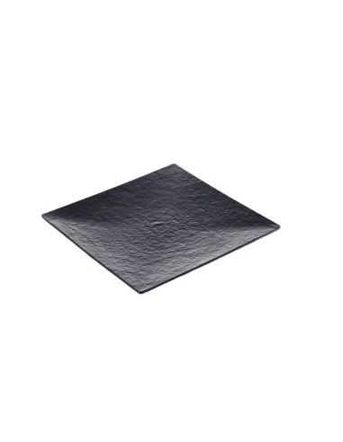 VASSOI-TAGLIERI: vendita online VASSOIO QUADRATO 40X40X3,8H MAYA NERO EFFETTO PIETRA IN MELAMINA LEONE in offerta