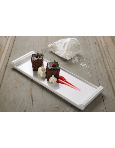 LE PERLE: vendita online VASSOIO RETTANGOLARE CM.36X21 H.2,5 IN MELAMINA LE PERLE in offerta