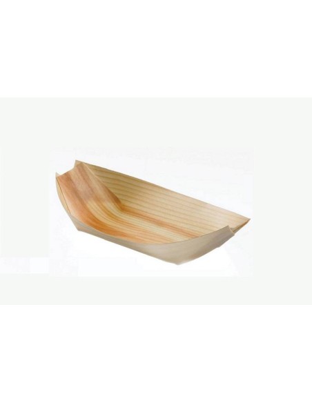 FINGER FOOD BAMBÃ: vendita online PIROGA PICCOLA IN LEGNO NATURALE CONFEZIONE 50 PZ. CM.9,5X5X1,5H in offerta