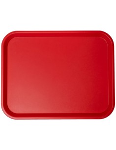 VASSOI-TAGLIERI: vendita online VASSOIO MENSA GENUS DEI 45,6 X 35,6 ROSSO TRAFFICO IN POLIPROPILENE in offerta
