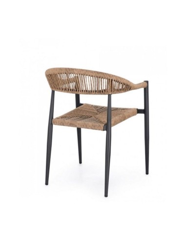 SEDIE-POLTRONE: vendita online POLTRONA JANDIA ANTRACITE / NATURALE H.45CM 0665004 in offerta
