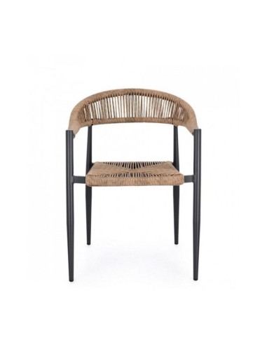 SEDIE-POLTRONE: vendita online POLTRONA JANDIA ANTRACITE / NATURALE H.45CM 0665004 in offerta