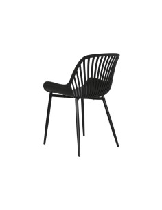 SEDIE-POLTRONE: vendita online SEDIA IN METALLO E SCHIENALE CON SEDUTA IN POLIPROPILENE CM.51X50X81CM NERO in offerta 2
