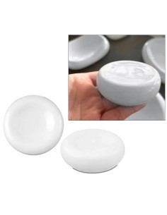 FINGER FOOD PORCELLANA: vendita online PIATTINO TONDO BOMBATO CM.7,5 BILBAO IN PORCELLANA BIANCO in offerta 2