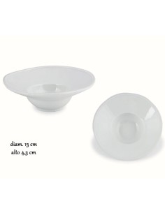 FINGER FOOD PORCELLANA: vendita online PIATTINO PASTA BOWL MINI CM.13 YOKO IN PORCELLANA BIANCO in offerta