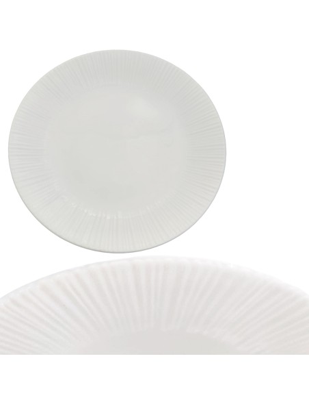 PIATTI: vendita online PIATTO PIANO CM.21 ZENITH IN PORCELLANA BIANCO in offerta