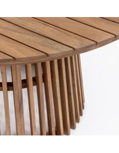 TAVOLI: vendita online TAVOLO TONDO Ø 120X74H CM RODANO LEGNO DI ACACIA BIZZOTTO in offerta 2