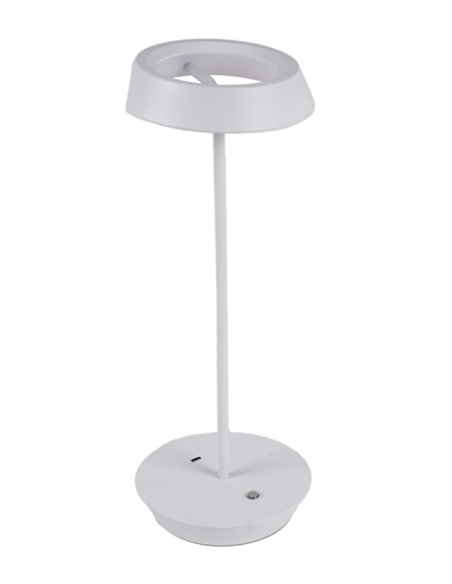 LAMPADE DA TAVOLO: vendita online LAMPADA BIANCA LED TOUCH CM.13X36 METALLO 141172 in offerta