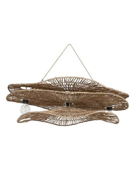 LAMPADE-LAMPADARI-SERIE LUMINOSE: vendita online LAMPADARIO DA SOFFITTO CM.112X29X50H FIBRA NATURALE LA217884 in offerta