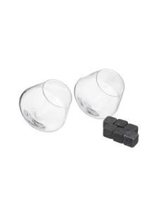 BICCHIERI: vendita online SET DA 2 BICCHIERI WHISKY 30CL. CON PIETRE REFRIGERANTI in offerta