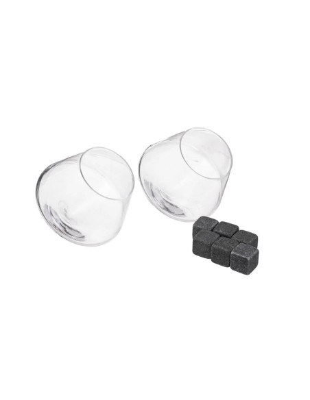 BICCHIERI: vendita online SET DA 2 BICCHIERI WHISKY 30CL. CON PIETRE REFRIGERANTI in offerta