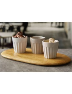 FINGER FOOD PORCELLANA: vendita online BICCHIERINO CM.6 H.6 IN PORCELLANA TORTORA DUBAI LEONE in offerta