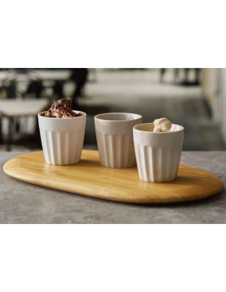FINGER FOOD PORCELLANA: vendita online BICCHIERINO CM.6 H.6 IN PORCELLANA TORTORA DUBAI LEONE in offerta