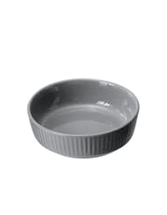 FINGER FOOD PORCELLANA: vendita online CIOTOLA GRIGIA CM.8 H.2,5 IN PORCELLANA DUBAI in offerta