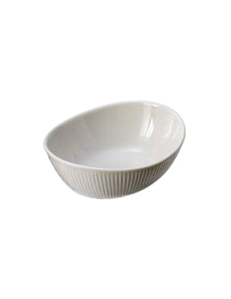 FINGER FOOD PORCELLANA: vendita online CIOTOLA OVALE TORTORA CM.12,8X10,6X4,6H LEONE IN PORCELLANA DUBAI in offerta