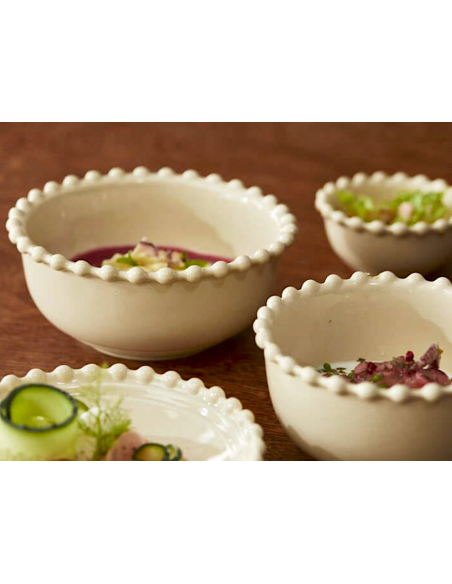 FINGER FOOD PORCELLANA: vendita online CIOTOLINA LUXOR CM.12 H.6 IN PORCELLANA SABBIA LEONE in offerta