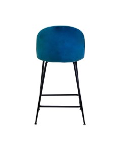 SGABELLI: vendita online SGABELLO SAMMI VELLUTO BLU STRUTTURA NERO in offerta 2