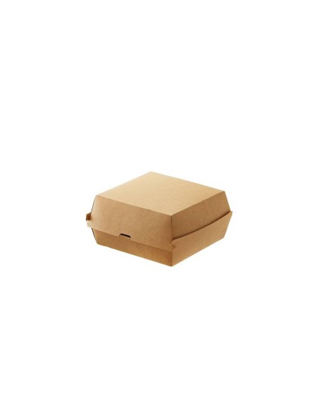 CONTENITORI PER ASPORTO: vendita online BOX HAMBURGER KRAFT CM.12 X 12 X 7 CM AVANA CONFEZIONE 50 PEZZI LEONE in offerta