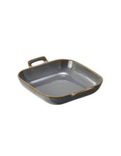 FINGER FOOD PORCELLANA: vendita online CIOTOLA RETTANGOLARE HOKKAIDO CM.18,5X15X4H IN PORCELLANA CON MANIGLIE LEONE in offerta