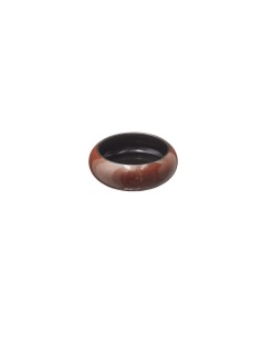 PIATTI: vendita online PIATTINO TONDO ZANZIBAR CM.15X5,5H IN PORCELLANA MARRONE/NERO LEONE in offerta