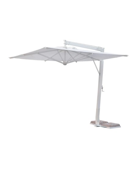 OMBRELLONI: vendita online OMBRELLONE DE LUXE CONTRACT EREDI DI POZZA 4 X 4 METRI BIANCO (NO BASE) in offerta
