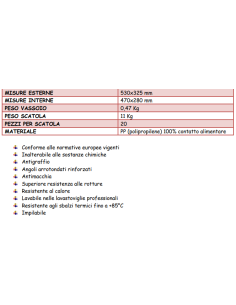 VASSOI-TAGLIERI: vendita online VASSOIO TRAPEZIO GENUS DEI 53 X 32,5 ROSSO TRAFFICO IN POLIPROPILENE in offerta 2