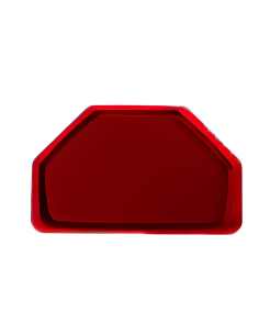 VASSOI-TAGLIERI: vendita online VASSOIO TRAPEZIO GENUS DEI 53 X 32,5 ROSSO TRAFFICO IN POLIPROPILENE in offerta