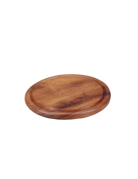VASSOI-TAGLIERI LEGNO: vendita online TAGLIERE EVA ROTONDO IN LEGNO DI ACACIA 30 CM KAUFGUT in offerta