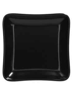 SHOW PLATE NERO PIATTINO QUADRO CM.8X8