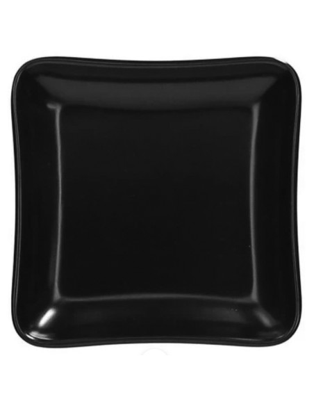 SHOW PLATE NERO PIATTINO QUADRO CM.8X8