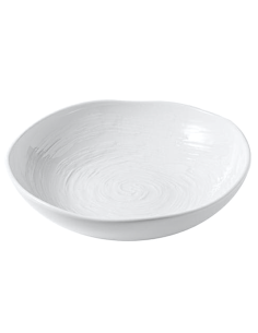 MATRIX: vendita online PIATTO FONDO MATRIX CM. 22, 5 H.6,4 IN PORCELLANA BIANCA CON DECORO IN RILIEVO TABLE TOP in offerta