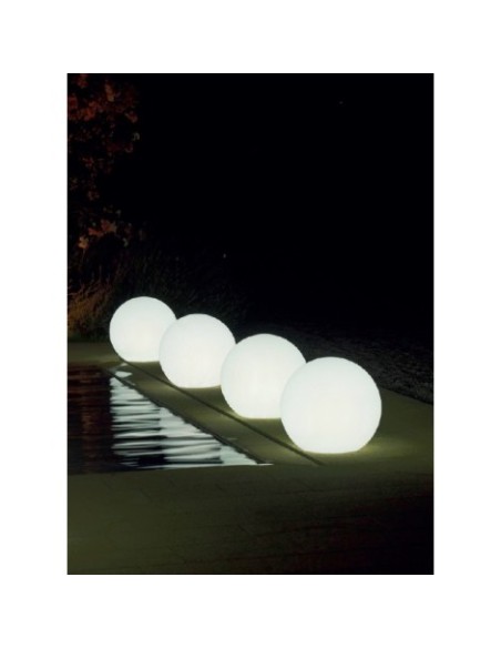 COMPLEMENTI D'ARREDO: vendita online LAMPADA LIGHT SFERA CM.55 OUTDOOR NEUTRO CON KIT LUCE in offerta