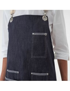 GREMBIULI: vendita online GREMBIULE PAROS IN JEANS BLU GIBLOR'S in offerta 2