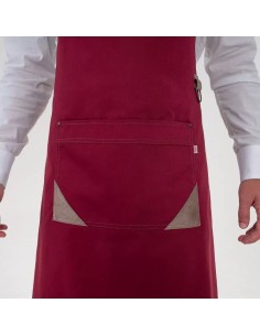 GREMBIULI: vendita online GREMBIULE KARPATHOS BORDEAUX UNISEX GIBLOR'S in offerta 2