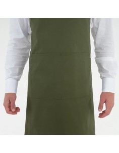 GREMBIULI: vendita online GREMBIULE MYKONOS VERDE MILITARE TAGLIA UNICA GIBLOR'S in offerta 2