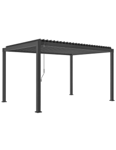 OMBRELLONI: vendita online PERGOLA GARDA 3X4 H.2,4MT ANTRACITE BIZZOTTO in offerta