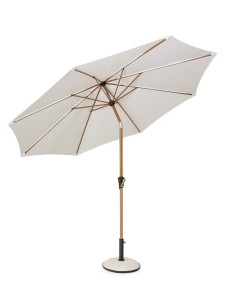 OMBRELLONI: vendita online OMBRELLONE MT.3 H.2,46 PALINURO BIANCO/ NATURALE CON SNODO (NO BASE) in offerta